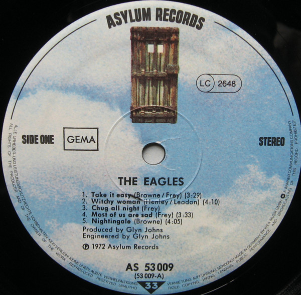 Eagles - Eagles | Asylum Records (AS 53 009) - 3 Eagles - Eagles | Asylum Records (AS 53 009) - 3