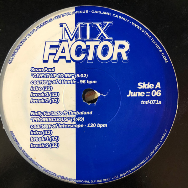 Various - Mix Factor (June 2006) | Strictly Hits Vinyl Service (TMF-071) Various - Mix Factor (June 2006) | Strictly Hits Vinyl Service (TMF-071)
