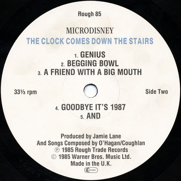 Microdisney - The Clock Comes Down The Stairs | Rough Trade (ROUGH 85) - 4 Microdisney - The Clock Comes Down The Stairs | Rough Trade (ROUGH 85) - 4