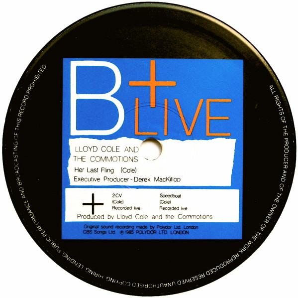 Lloyd Cole & The Commotions - Brand New Friend | Polydor (COLEX 4) - 3