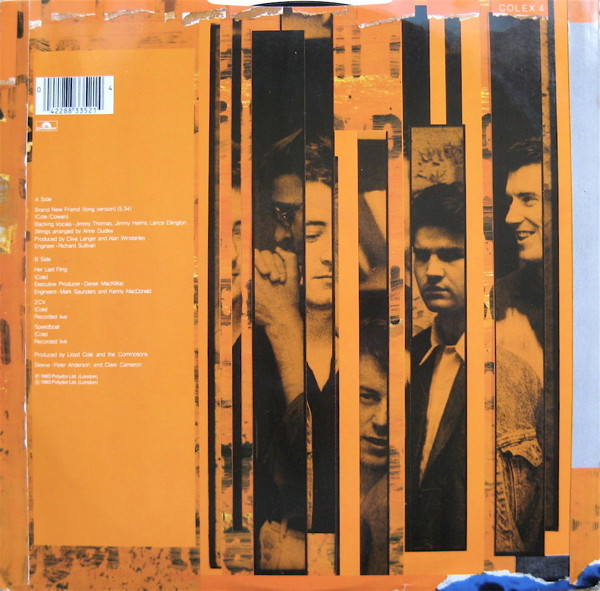 Lloyd Cole & The Commotions - Brand New Friend | Polydor (COLEX 4)