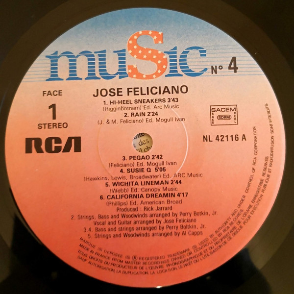 José Feliciano - José Feliciano | RCA (NL 42116) - 3
