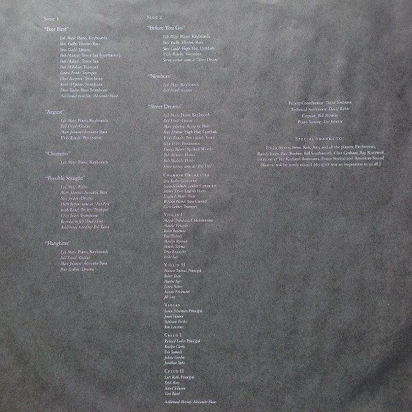 Lyle Mays - Street Dreams | Geffen Records (GHS 24204) - 4