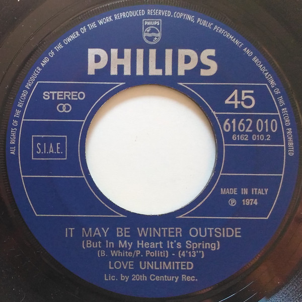 Love Unlimited Orchestra / Love Unlimited - Love's Theme / Under The Influence Of Love | Philips (6162 010) - 4 Love Unlimited Orchestra / Love Unlimited - Love's Theme / Under The Influence Of Love | Philips (6162 010) - 4