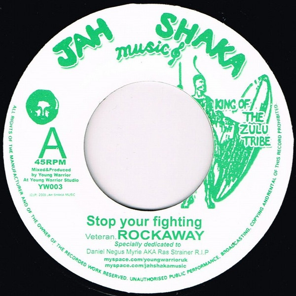Rockaway - Stop Your Fighting | Jah Shaka Music (YW003) - main Rockaway - Stop Your Fighting | Jah Shaka Music (YW003) - main