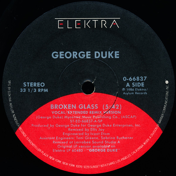 George Duke - Broken Glass | Elektra (0-66837)