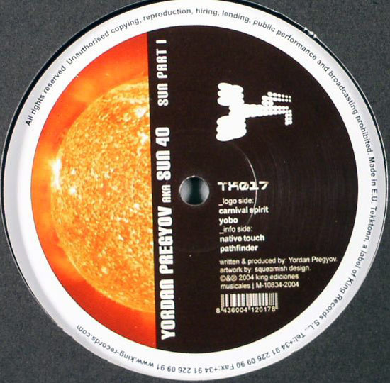 Yordan Pregyov AKA Sun 40 - Sun Part I | Tekktonn (TK017)