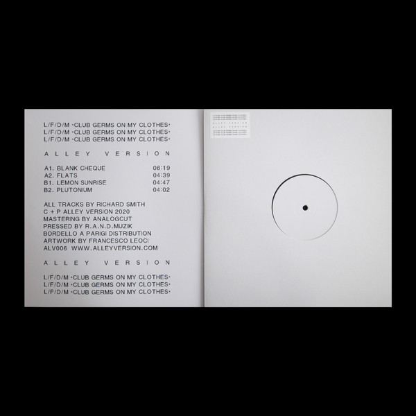 L/F/D/M - *Club Germs On My Clothes* | ALLEY VERSION (ALV006) - 3