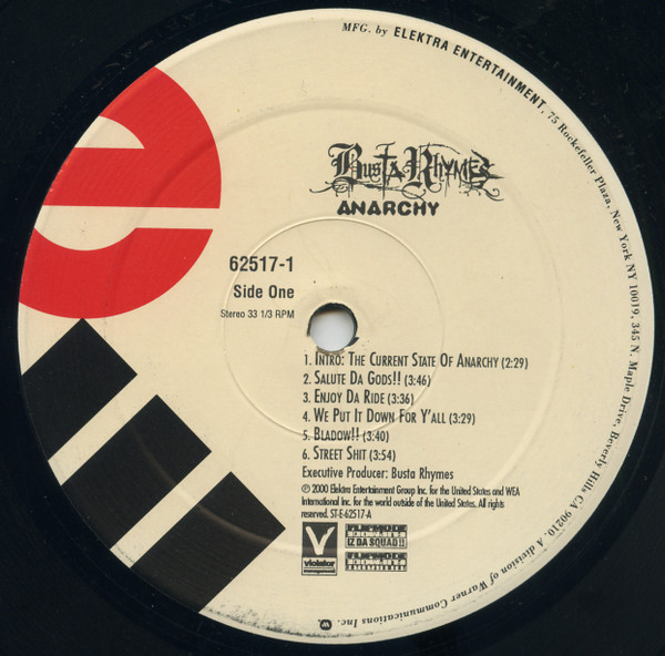 Busta Rhymes - Anarchy | Elektra (62517-1) - 3
