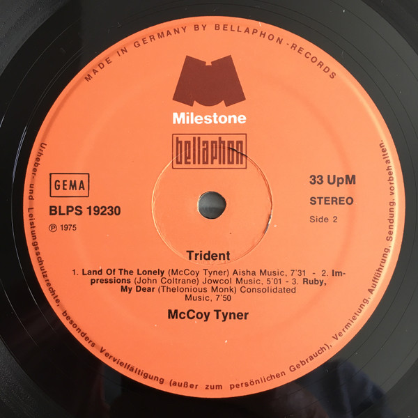 McCoy Tyner - Trident | Bellaphon (BLPS 19230) - 4
