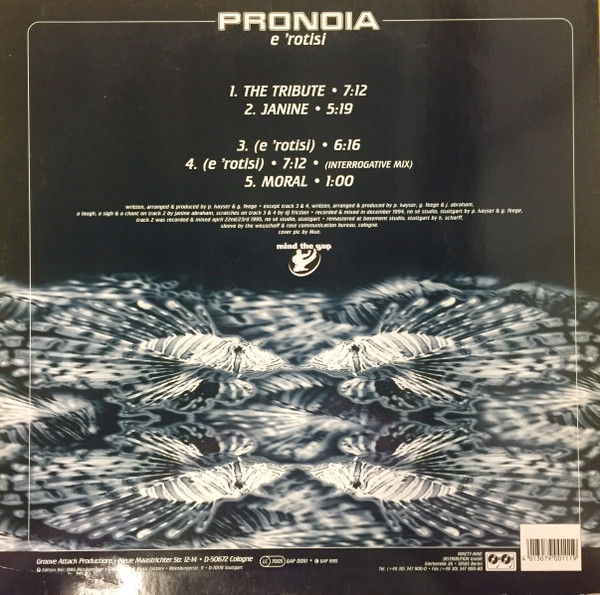 Pronoia - E 'Rotisi | Groove Attack Productions (GAP 00111) - 2