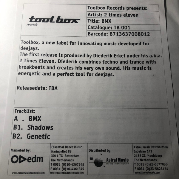 2 Times Eleven - BMX | Toolbox (TB 001)