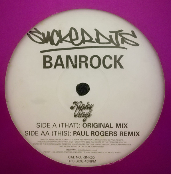 Sucker DJ's - Banrock | Kinky Vinyl (KINK 30)