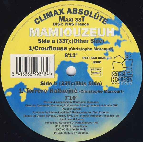 Climax Absolüte - Mamiouzeuh | Step 2 House Records (560 0030 30)