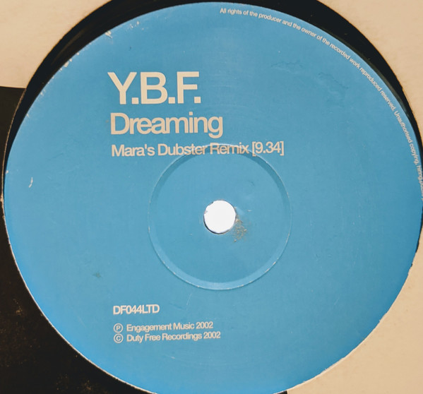 YBF - Dreaming | Duty Free Recordings (DF 044 LTD)
