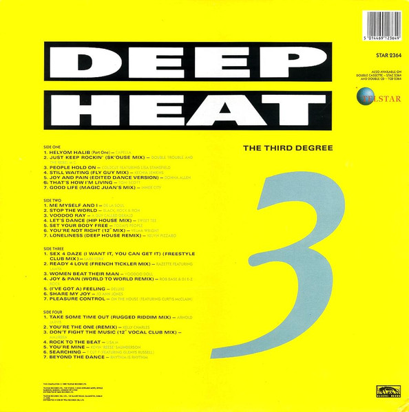 Various - Deep Heat 3 - The Third Degree | Telstar (STAR 2364) - 2 Various - Deep Heat 3 - The Third Degree | Telstar (STAR 2364) - 2