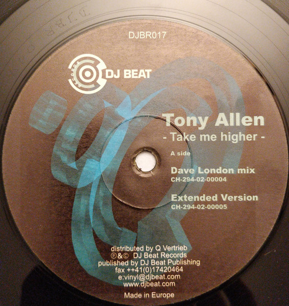 Tony Allen - Take Me Higher | DJ Beat Records (DJBR017) - 3