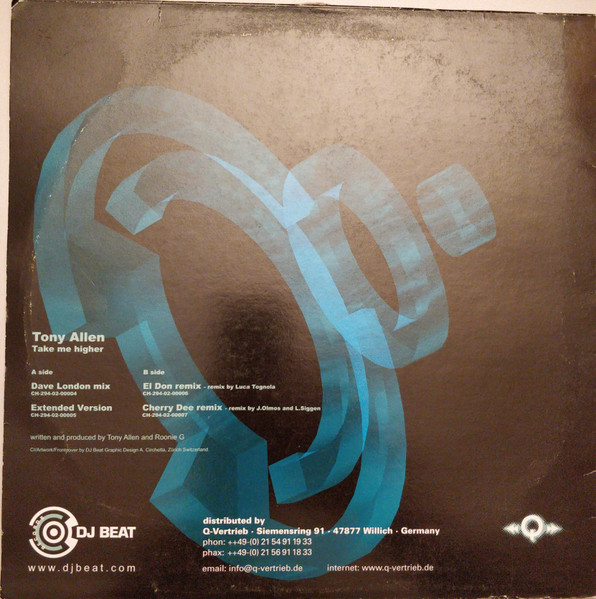 Tony Allen - Take Me Higher | DJ Beat Records (DJBR017) - 2