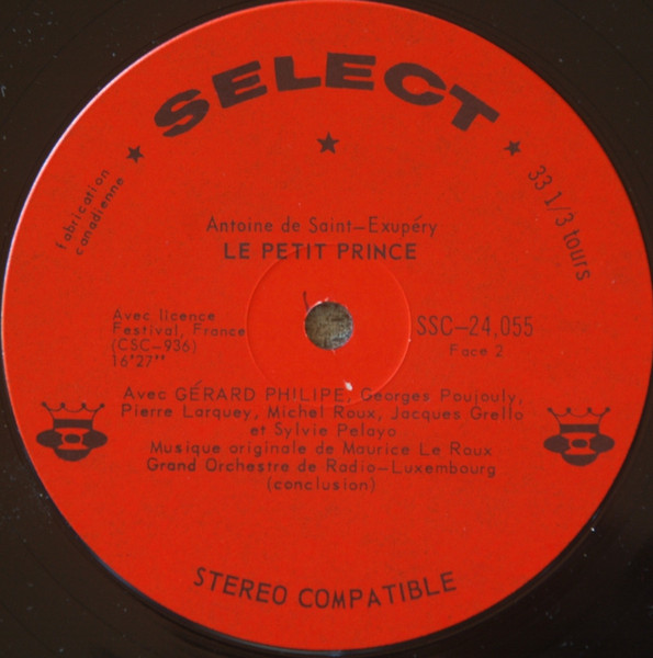 Antoine De Saint-Exupéry - Le Petit Prince [Vinyl] | Select (SSC-24.055) - 4