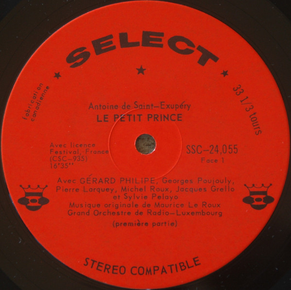 Antoine De Saint-Exupéry - Le Petit Prince [Vinyl] | Select (SSC-24.055) - 3