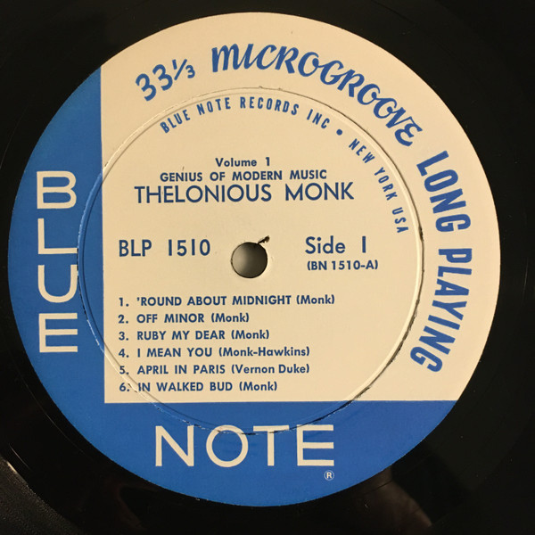 Thelonious Monk - Genius Of Modern Music Volume 1 | Blue Note (BLP 1510) - 3