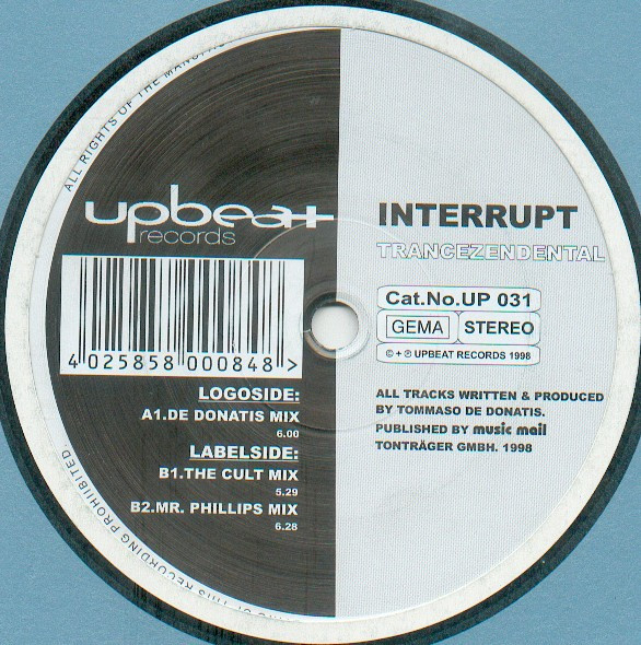 Interrupt - Trancezendental | Upbeat Records (UP 031)