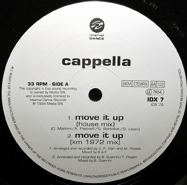 Cappella - Move It Up / Big Beat | Internal Dance (IDX 7) - 3