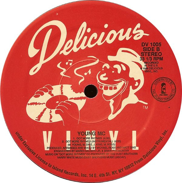 Young MC - Bust A Move / Got More Rhymes | Delicious Vinyl (DV 1005) - 4