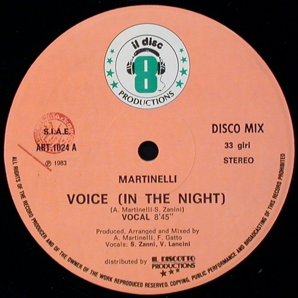 Martinelli - Voice (In The Night) | Il Discotto Productions (ART 1024) - 2 Martinelli - Voice (In The Night) | Il Discotto Productions (ART 1024) - 2