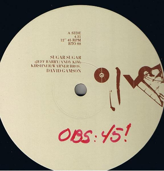 David Gamson - Sugar Sugar | Rough Trade (RT 088) - 3 David Gamson - Sugar Sugar | Rough Trade (RT 088) - 3