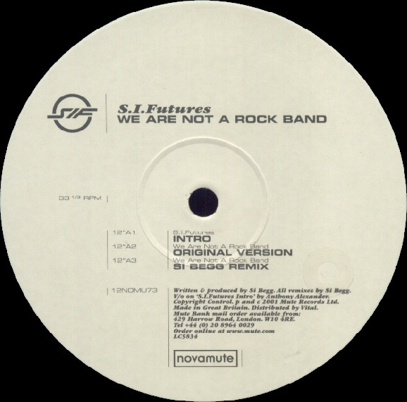 S.I. Futures - We Are Not A Rock Band | NovaMute (12NOMU73) - 3