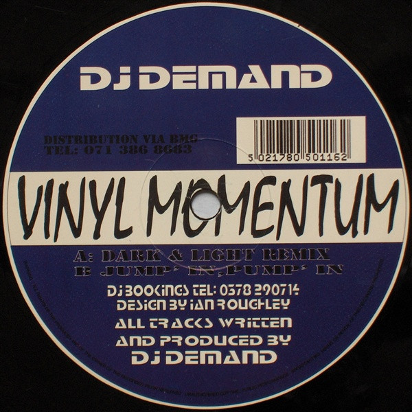 DJ Demand - Dark & Light (Jimmy J & Cru-L-T Remix) / Jump' In Pump' In | Vinyl Momentum Records UK (DJD 4) - 2