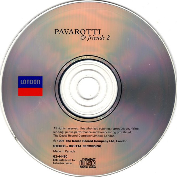 Pavarotti & Friends - Pavarotti & Friends 2 | London Records (G2 44460) - 3