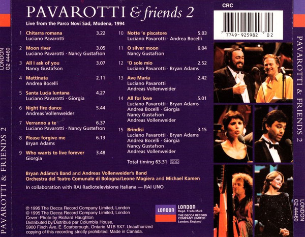 Pavarotti & Friends - Pavarotti & Friends 2 | London Records (G2 44460) - 2