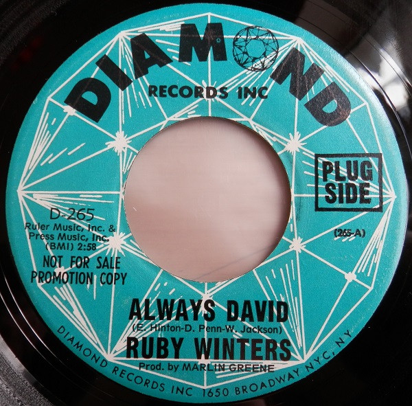 Ruby Winters - Always David | Diamond Records Inc (D-265)