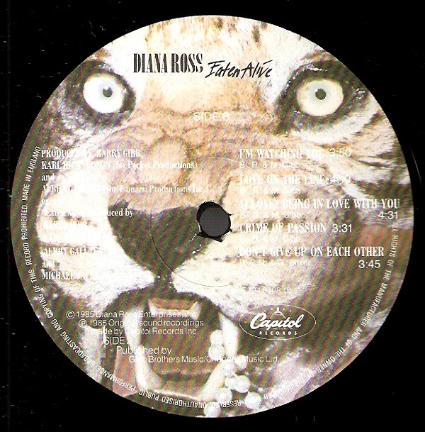 Diana Ross - Eaten Alive | Capitol Records (ROSS 2) Diana Ross - Eaten Alive | Capitol Records (ROSS 2)