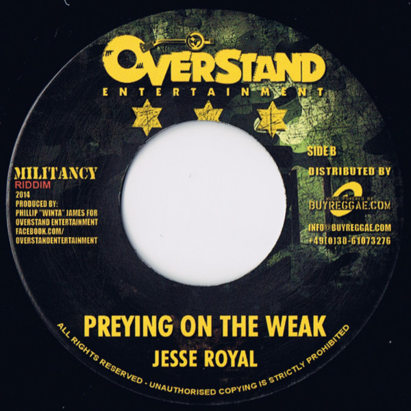 Jah Cure / Jesse Royal - Territory / Preying On The Weak | Overstand Entertainment (OVERSTAND 005) - 2 Jah Cure / Jesse Royal - Territory / Preying On The Weak | Overstand Entertainment (OVERSTAND 005) - 2