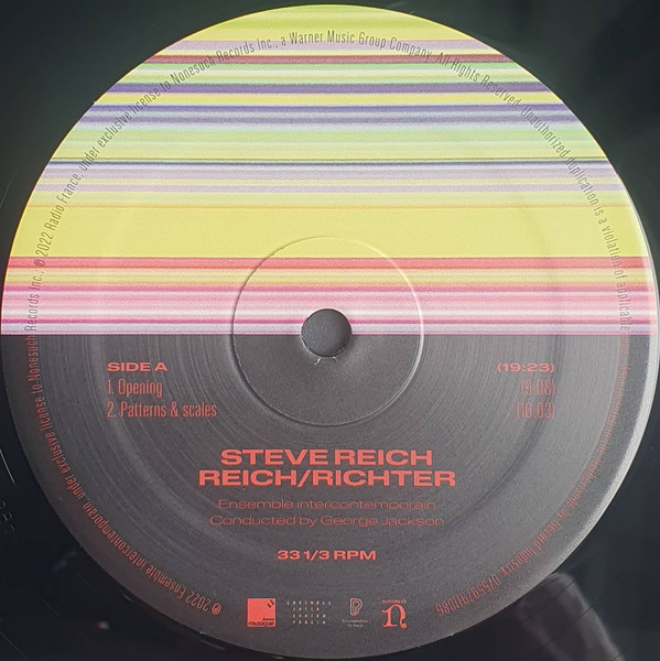 Steve Reich / Ensemble Intercontemporain Conducted By George Jackson - Reich/Richter | Nonesuch (075597911886) - 2 Steve Reich / Ensemble Intercontemporain Conducted By George Jackson - Reich/Richter | Nonesuch (075597911886) - 2