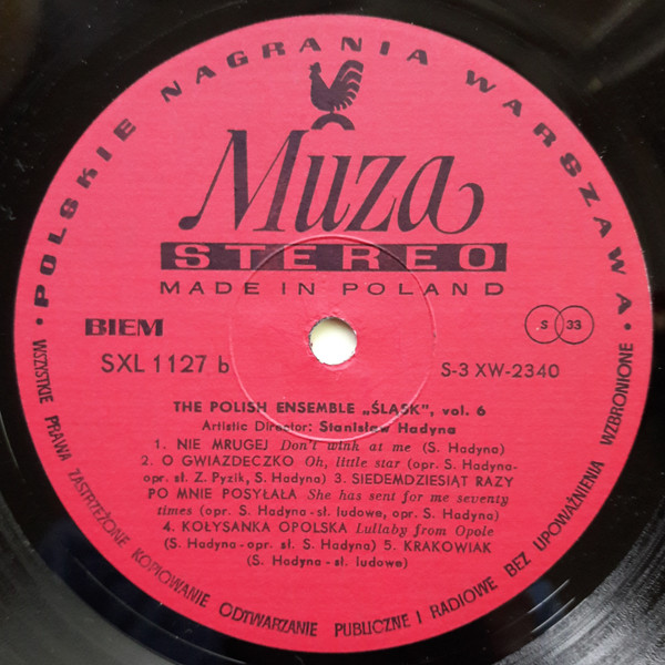 Zespół Pieśni I Tańca Śląsk - The Polish Song And Dance Ensemble Vol. 6 | Polskie Nagrania Muza (SXL 1127) - 4