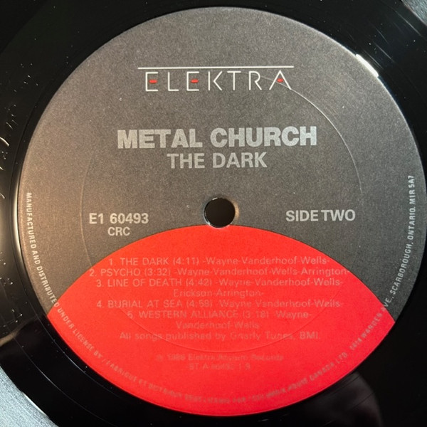 Metal Church - The Dark [Vinyl] | Elektra (E1 60493) - 4