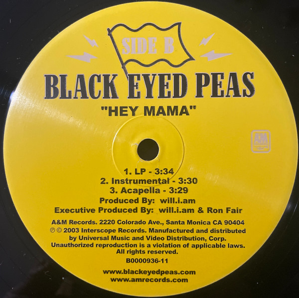Black Eyed Peas - Lets Get Retarded / Hey Mama | A&M Records (B0000936-11) - 3