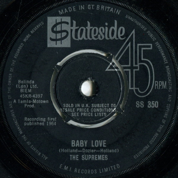The Supremes - Baby Love | Stateside (SS 350)