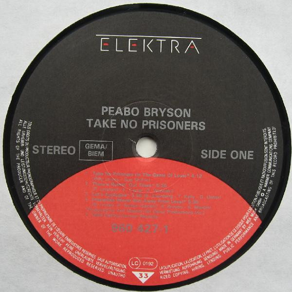 Peabo Bryson - Take No Prisoners | Elektra (960 427-1) - main
