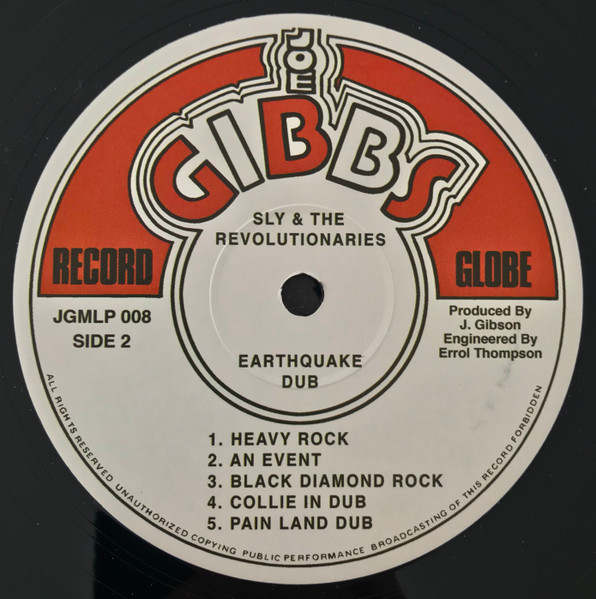The Revolutionaries - Earthquake Dub | Joe Gibbs Record Globe (JGMLP 008) - 4