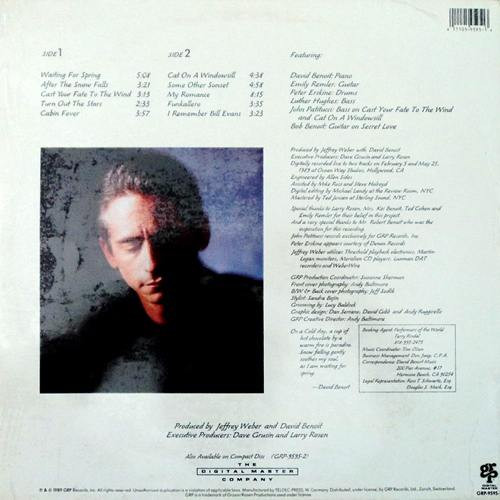 David Benoit - Waiting For Spring | GRP (GRP-9595-1) - 2 David Benoit - Waiting For Spring | GRP (GRP-9595-1) - 2