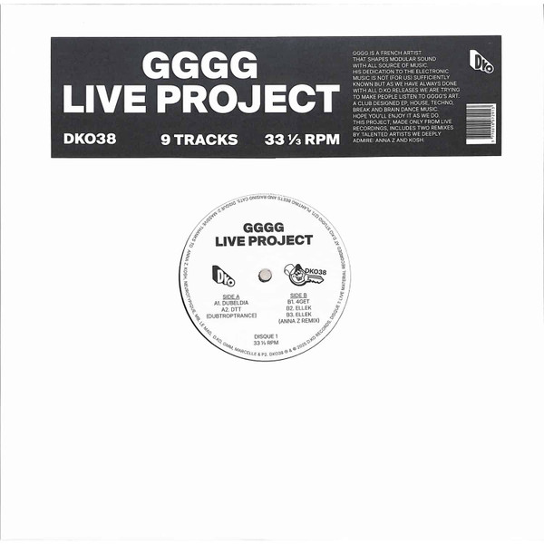 Kosh , gggg , Anna Z - Live Project | D.KO Records (DK038) - main