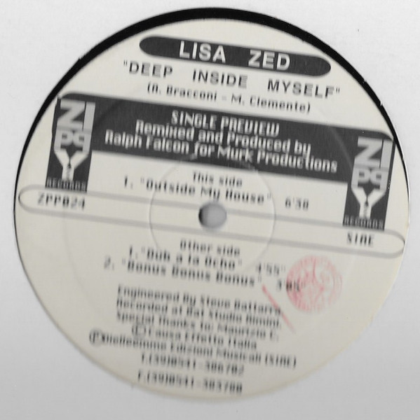 Lisa Zed - Deep Inside Myself | Zippy (ZPP024) - main