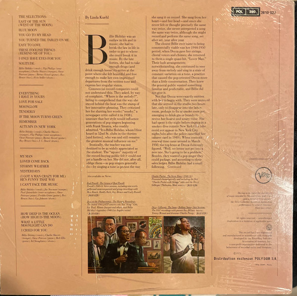 Billie Holiday - The First Verve Sessions | Verve Records (2610 027) - 2