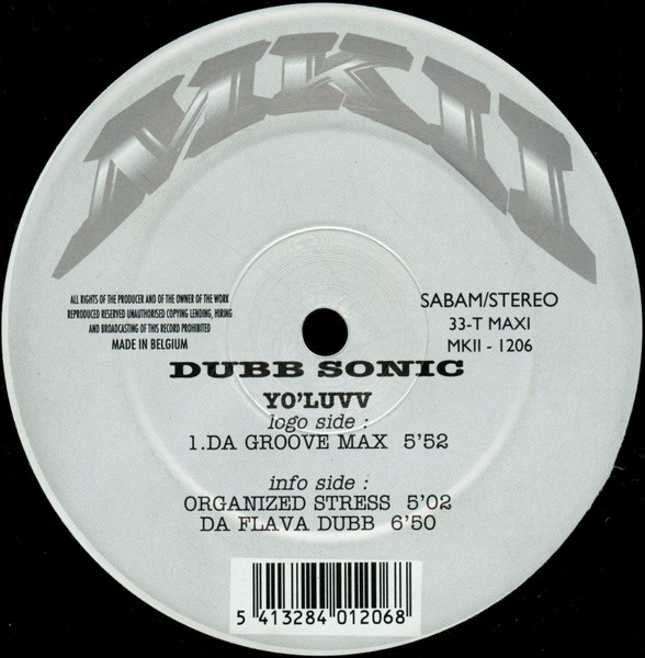 Dubb Sonic - Yo'Luvv | MKII (MKII - 1206)