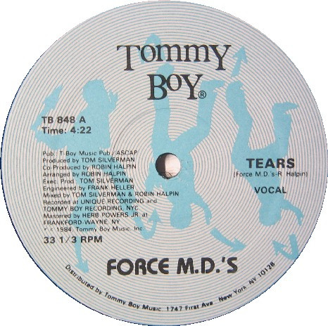 Force M.D.'s - Tears | Tommy Boy (TB 848) Force M.D.'s - Tears | Tommy Boy (TB 848)